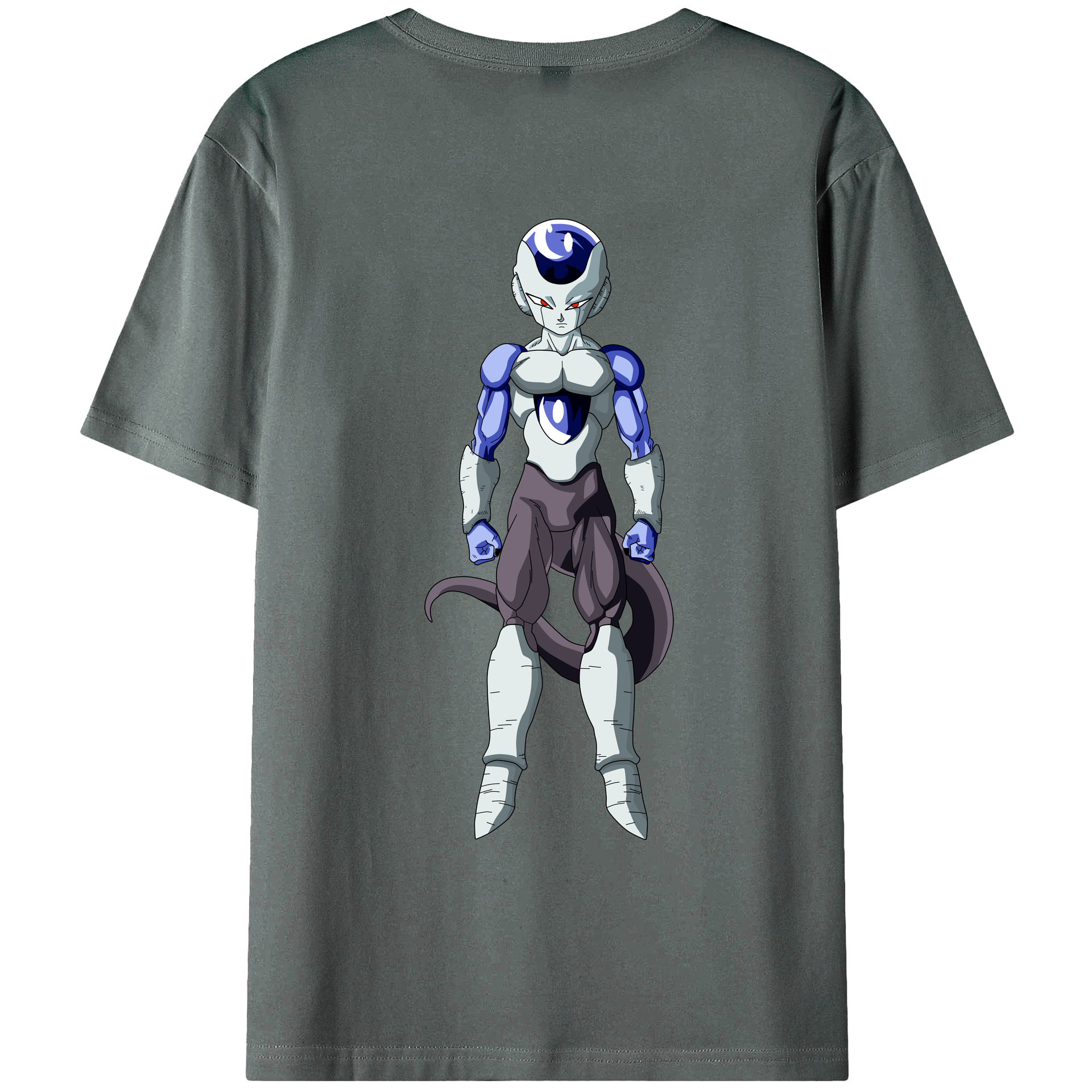 （画像用） ドラゴンボール フリーザ DRAGON BALL Frieza 綿100％ メンズ半袖Tシャツ（バックプリント） 通気性
